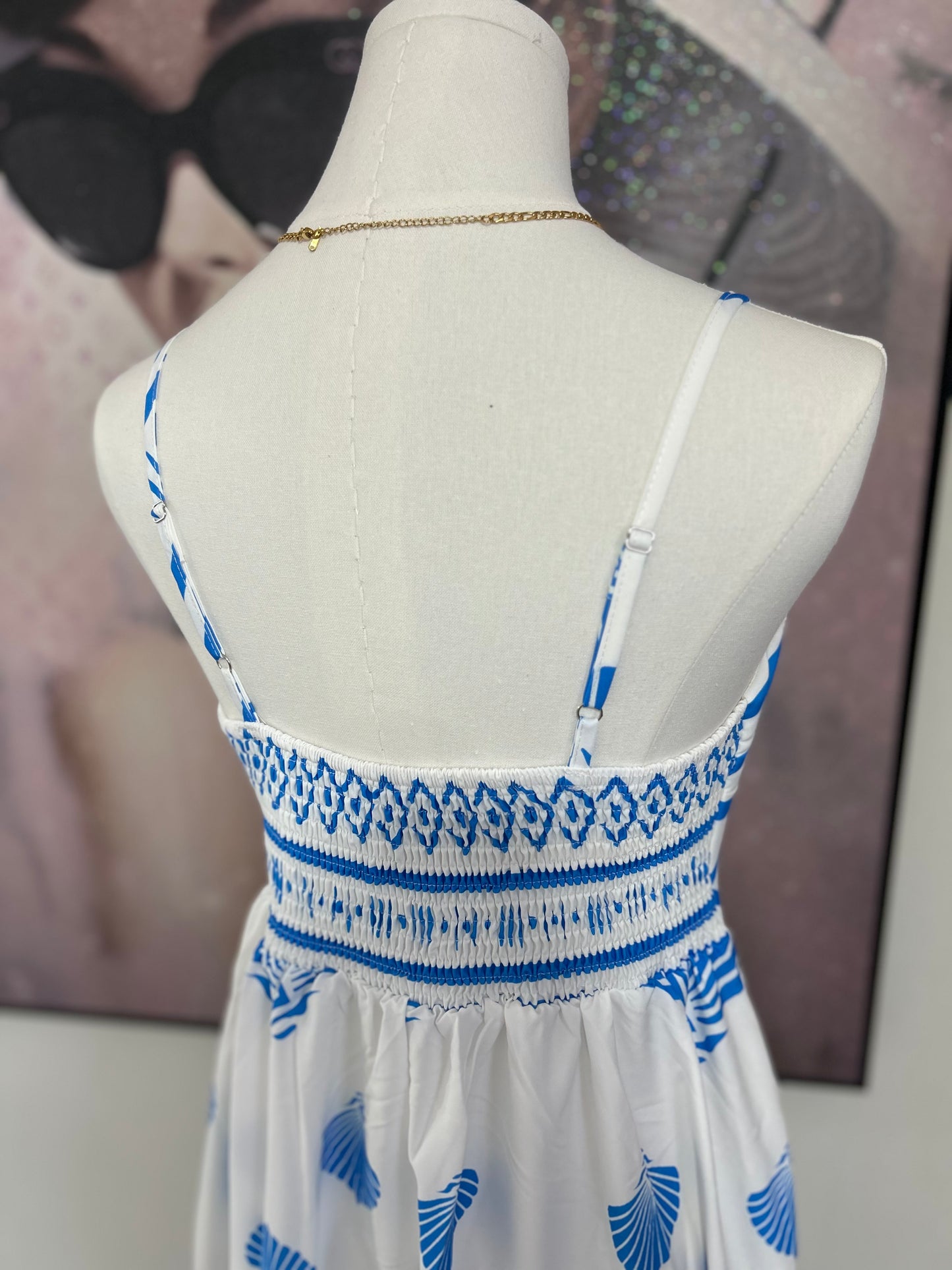 Shell Blue Maxi Dress