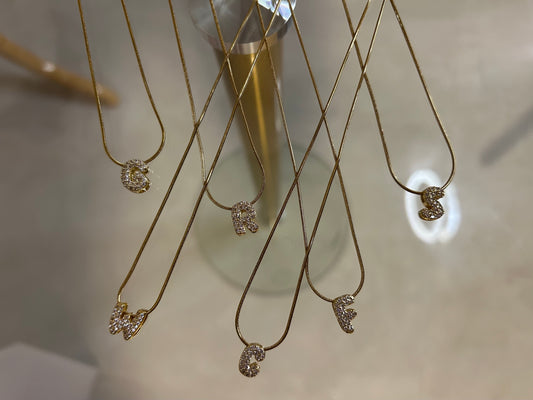 Inicial Bubble Necklace