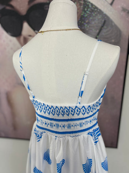 Shell Blue Maxi Dress