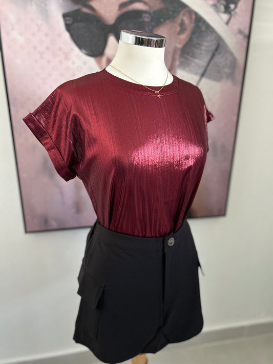 Shiny Red Top