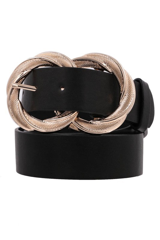 Double Ring Buckle (Plus Size Belt)