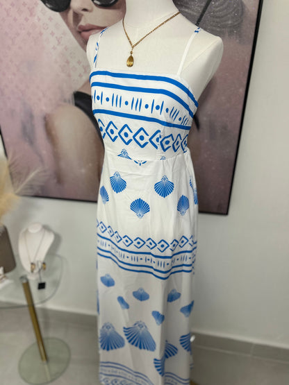 Shell Blue Maxi Dress