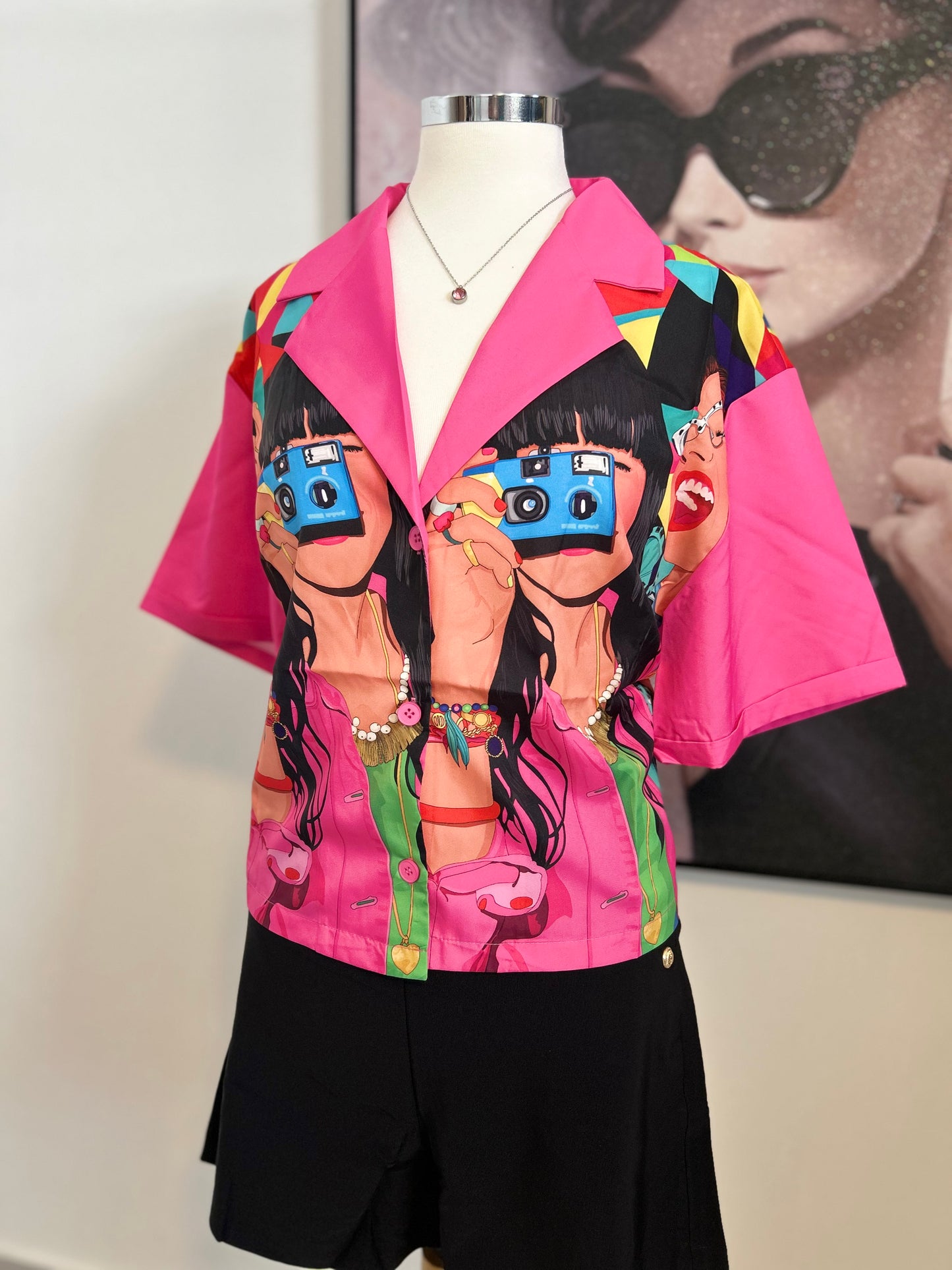Crop Desing Pink Top