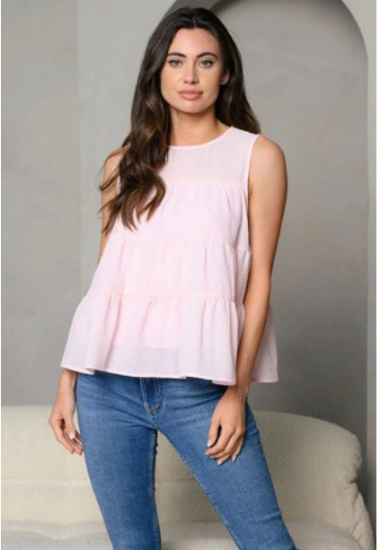 Pink Ruffled Shirt