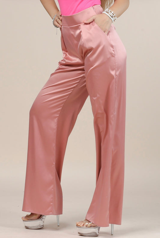 Blush Satin Pant