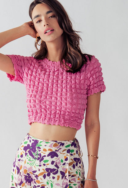 Bubble Style Crop Top