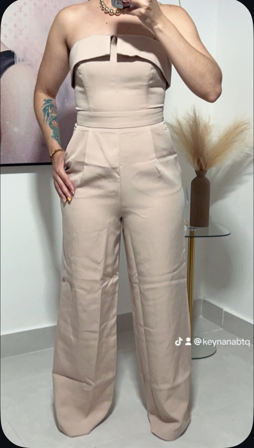 Beige Jumpsuit