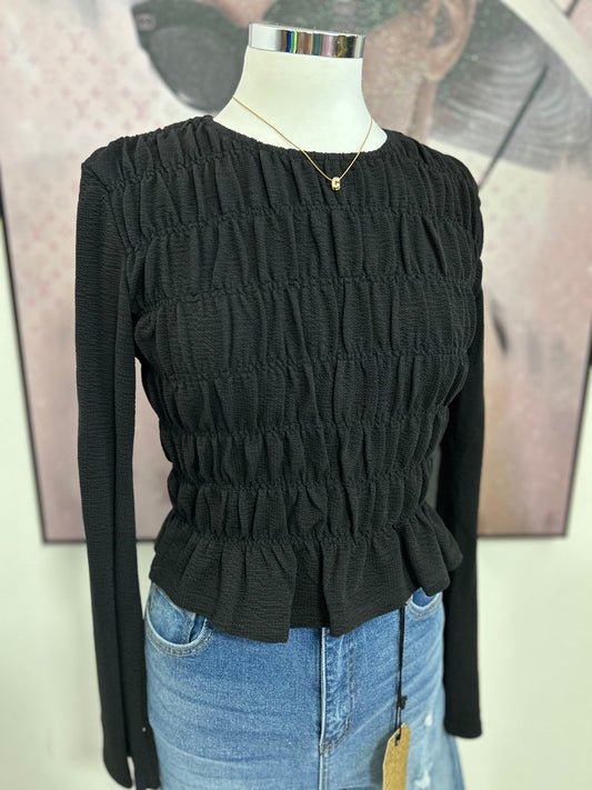 Smocked Crop Top