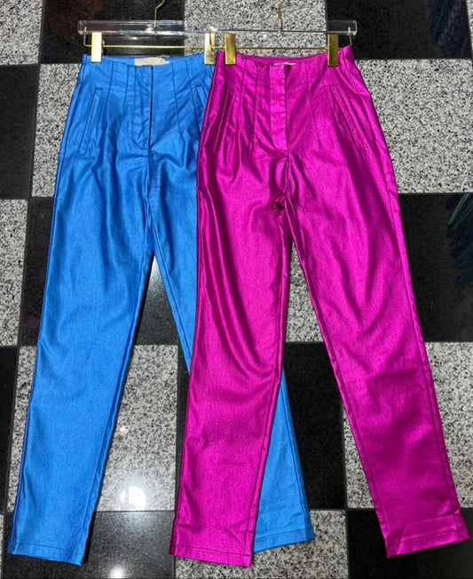 Metalic Blue Pant