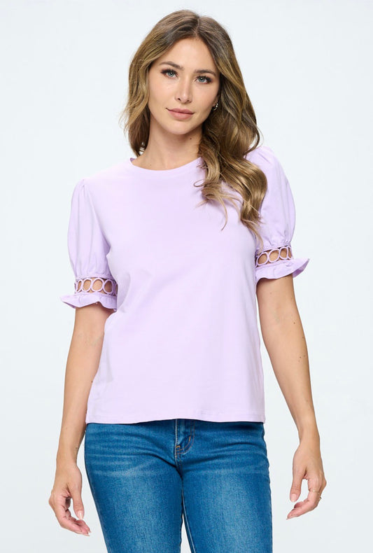 Lila Detailed Sleeve Top