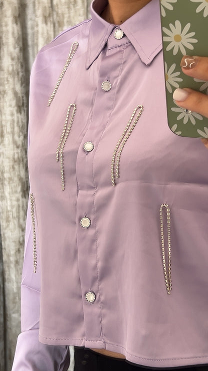 Lilac Shirt Shine Desing