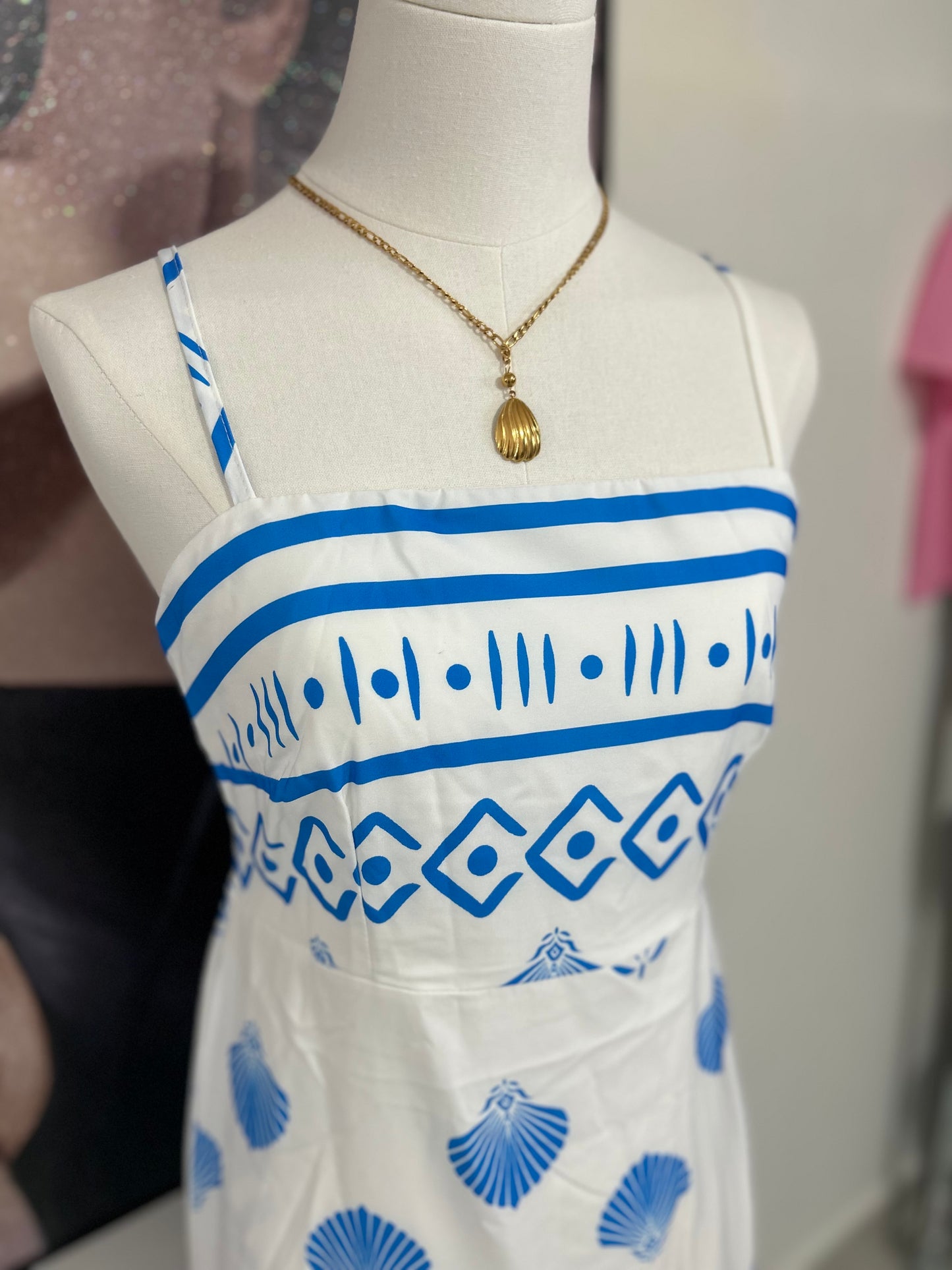 Shell Blue Maxi Dress