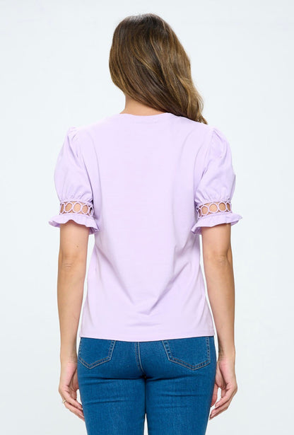 Lila Detailed Sleeve Top