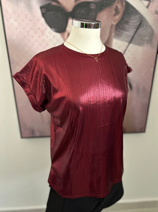 Shiny Red Top