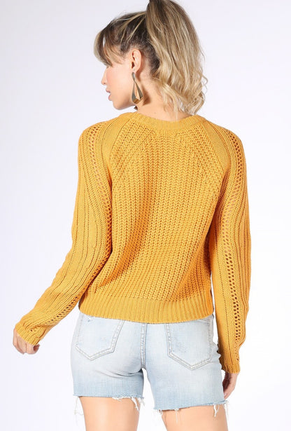 Mustard Crop Sweater