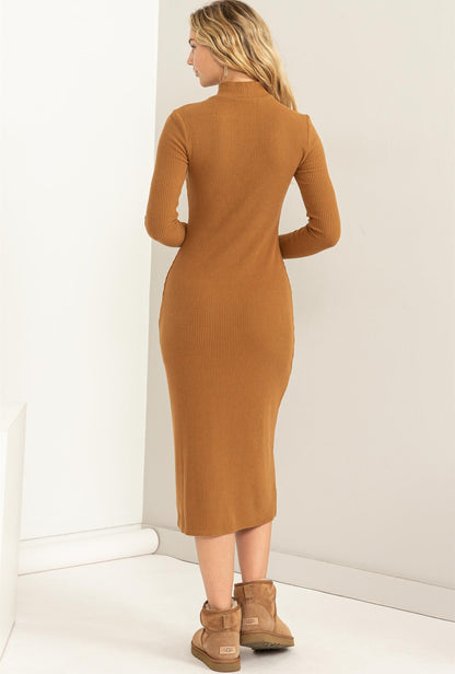 Brown Midi Dress