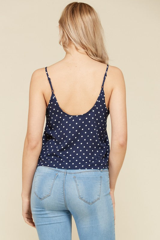 Navy Crop Top