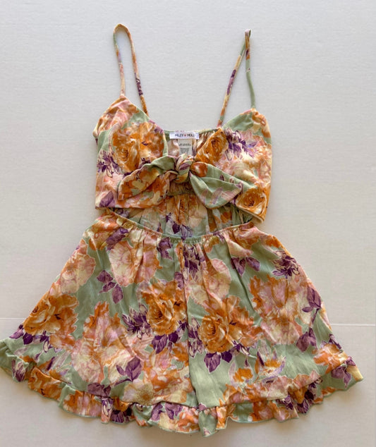 Floral Print Romper