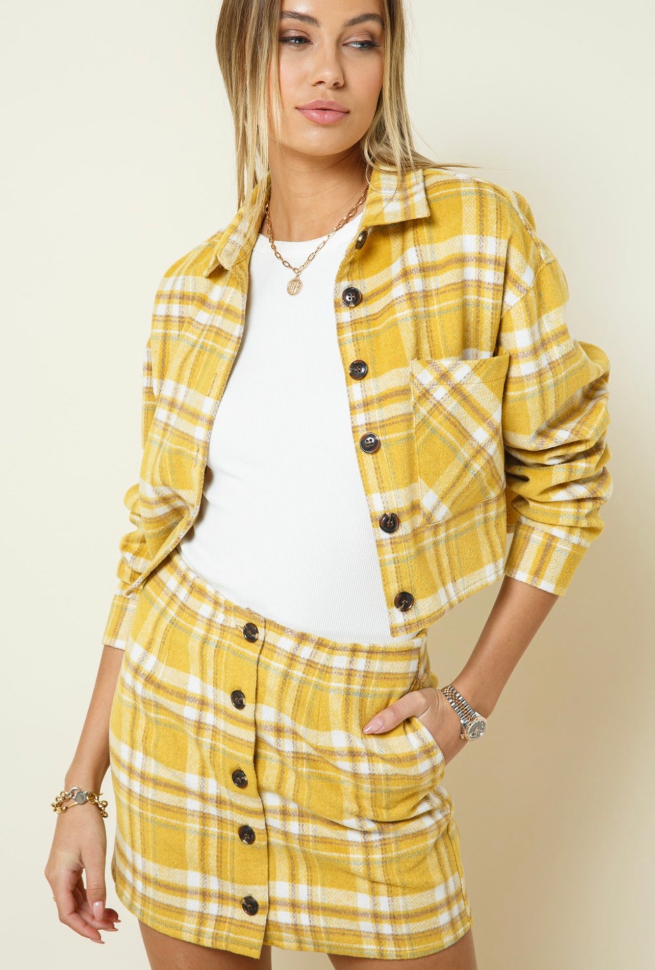 Mustard Striped Jacket