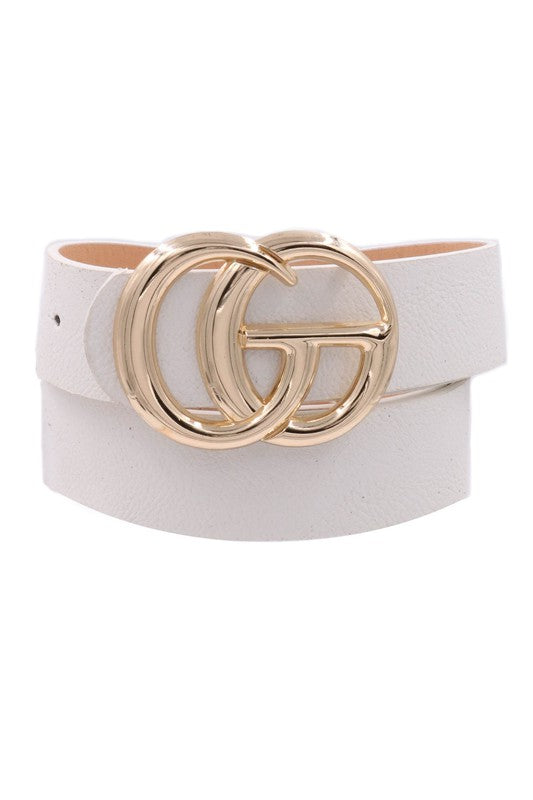 White Plus Size Belt