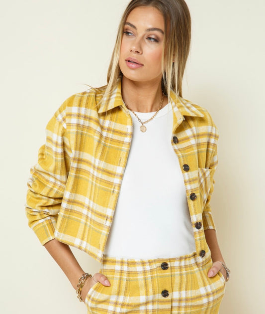 Mustard Striped Jacket