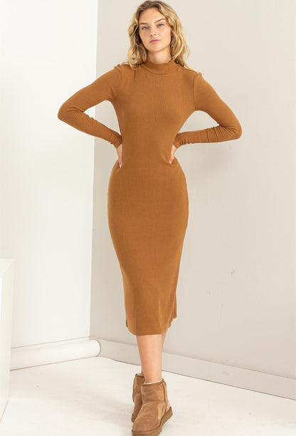 Brown Midi Dress