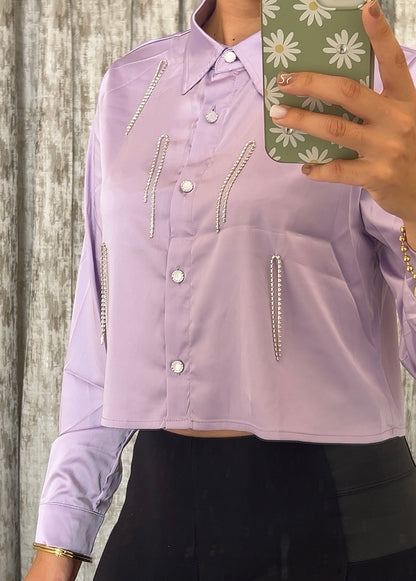 Lilac Shirt Shine Desing