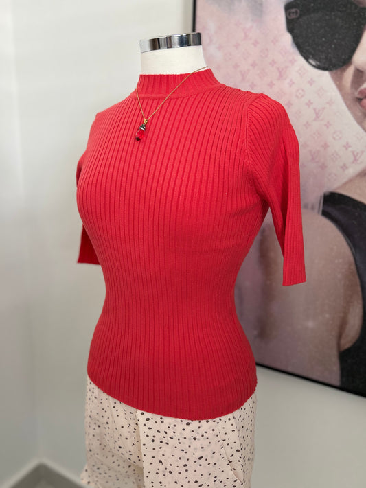 Red Sweater Top